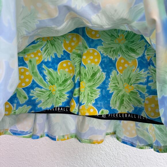 Pickleball Bella Skort Womens 2 Kick Pleat Athletic Tennis Palm Tree NEW Medium - Picture 5 of 8